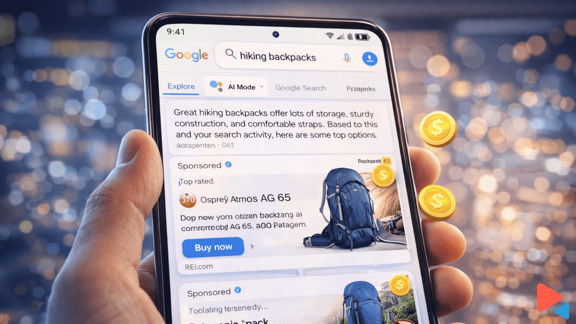 Google AI Mode Hirdetés